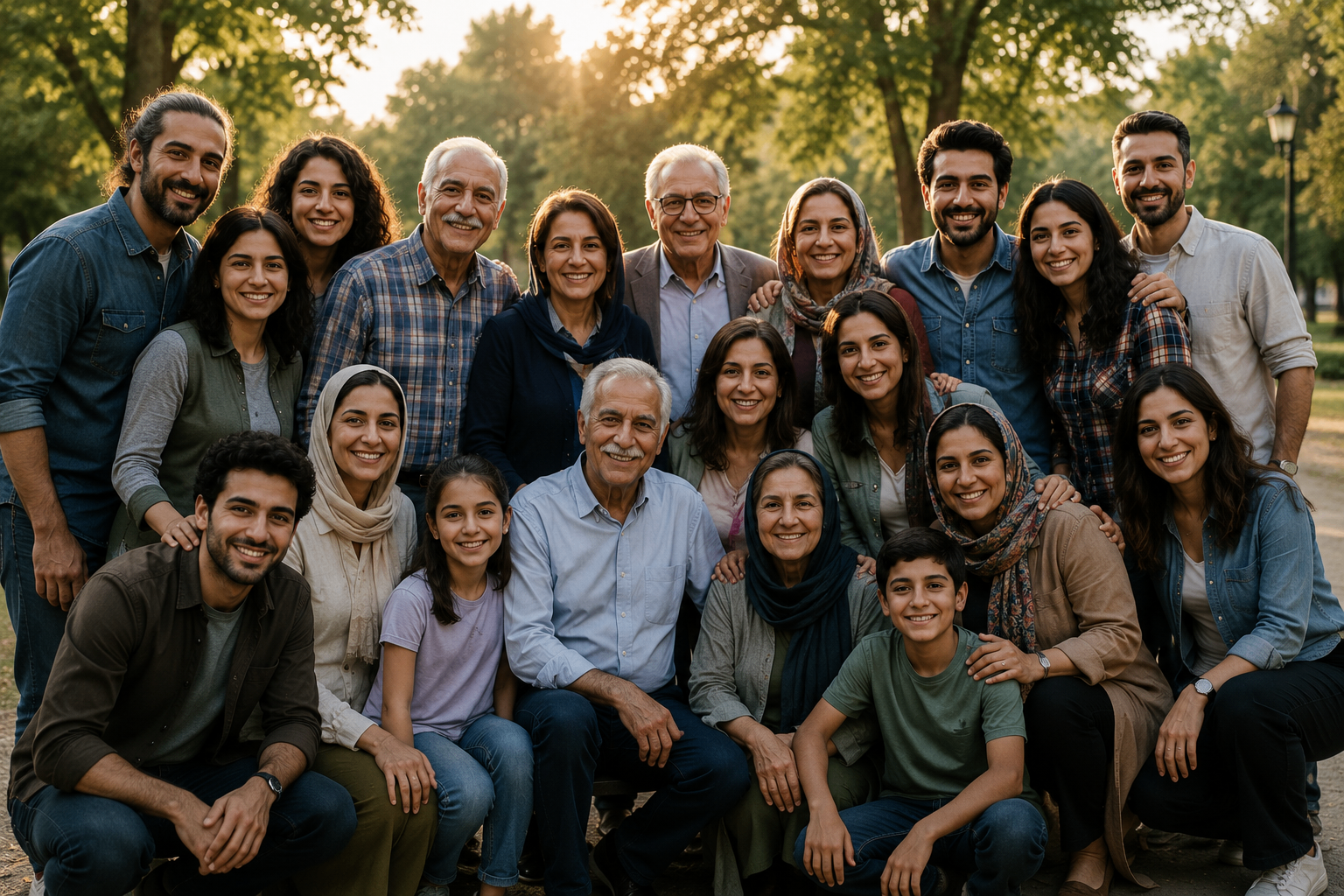 Different generations and communities together